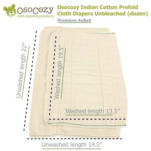 Soft & Absorbent OsoCozy Prefold Cloth Diapers - Buy Now! – ClothDiaper.Com