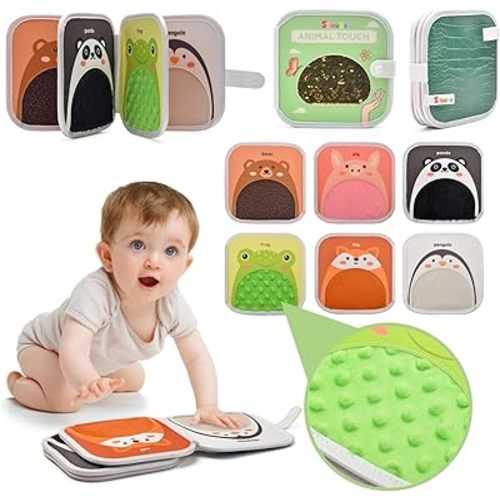 Sensory Mats Assorted Textured Sensory Floor Tiles Sensory Busy Book Tactile Wall Panel Sensory Mats Quiet Book for Autistic Children, Green