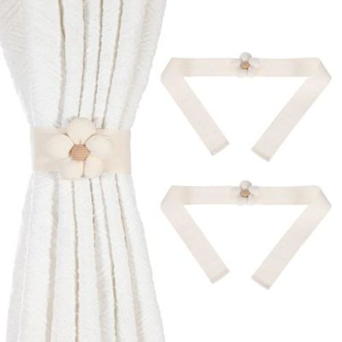 Unique Bargains Cute Flower Fashion Elegant Design Handmade Curtain Tiebacks 2 Pcs