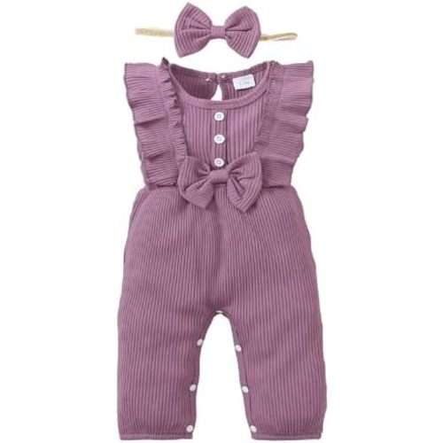Mioglrie Newborn Baby Girl Clothes One Piece Jumpsuits Clothes Short Sleeve Rompers Summer Clothes for Baby