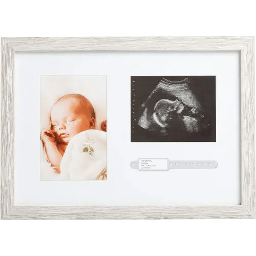 Kate & Milo Rustic Bracelet ID and Sonogram Frame