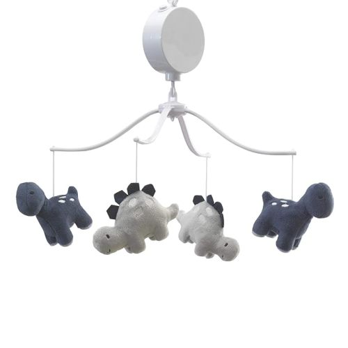 Bedtime Originals Roar Dinosaur Musical Mobile, Blue/Gray - 1 Count (Pack of 1)