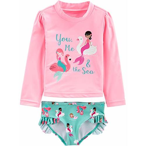 Simple Joys by Carter's Girls' 2-Piece Assorted Rashguard Sets