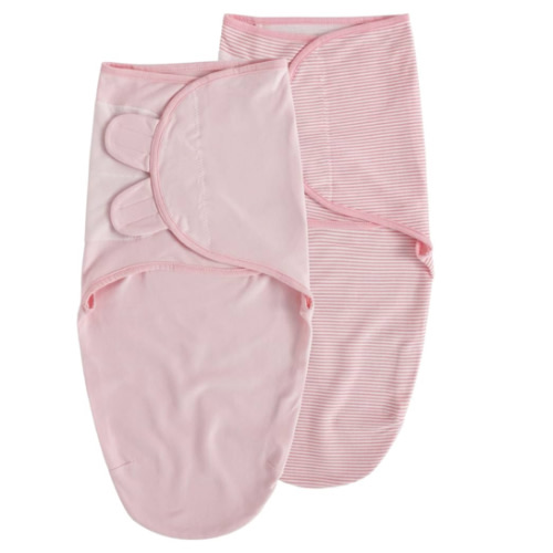 Organic Baby Swaddle Sleep Sacks, 2-Pack Swaddles for Newborns Baby Essentials, Infant 0-3 Months, 100% Cotton Soft & Snug Adjustable Wrap Nursery Swaddling Blankets Improves Sleep