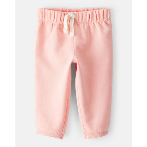Baby Girl Cotton Pull-On Pants - Pink - Carter's | Carter's