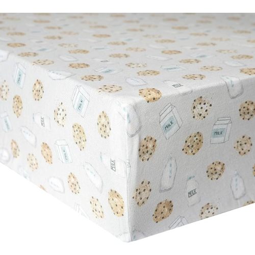 Premium Knit Baby Crib Sheets for Boys and Girls by Copper Pearl: Breathable and Soft, Fitted Crib Sheets for Standard Baby Mattresses, Crib Sheet for Baby Registry or Shower Gift, Chip