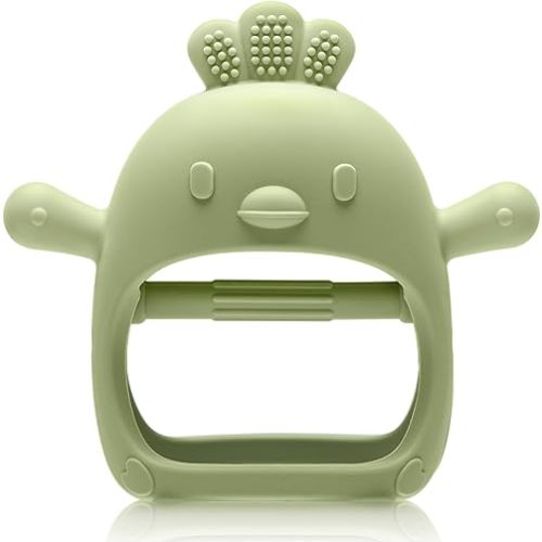 Baby Teething Toys for 0-6 6-12 Months, Never Drop Infant Teether Teething Mitten Toys for 0 3 6 9 12 Months, Newborn Soothing Teething Toy Gifts for 1 One Year Old Baby Boys Girls
