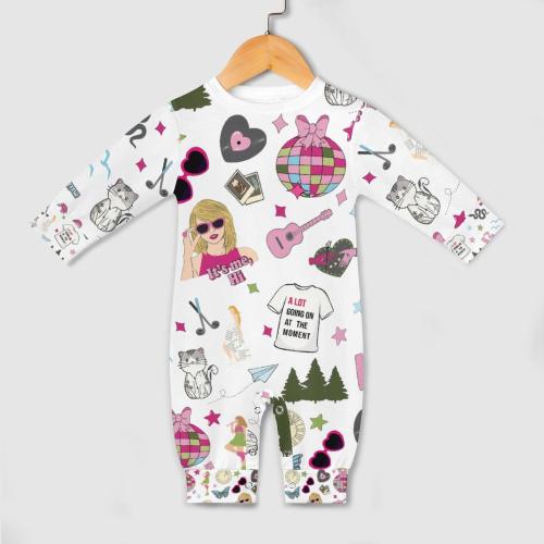 Infant Baby Toddler Romper with All Over Design Ready to Ship for Gift Giving - Fast Shipping