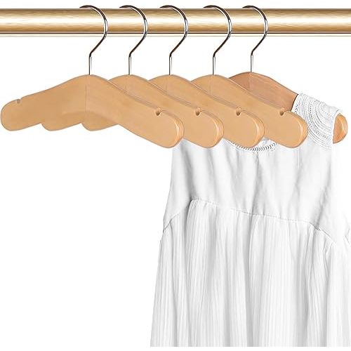 20pcs Baby Wooden Hangers, 10.6" Toddler Kids Children Wooden Hangers,Pet Clothes Hangers