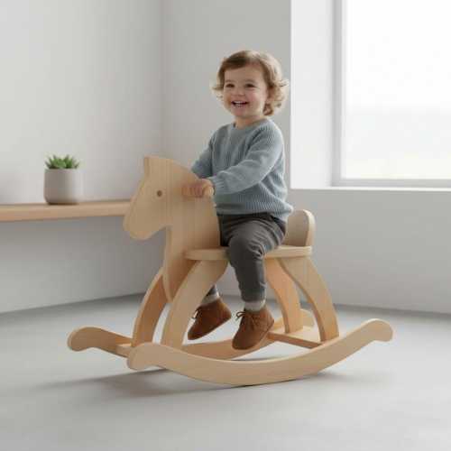 Wooden Rocking Horse Plans | DIY Horse Rocker Pattern | Simple Woodworking Plan for Kids | Toddler Ride On Toy Blueprint | Digital PDF