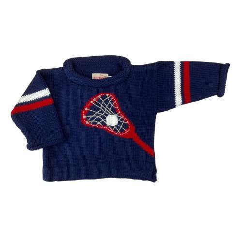 Navy Lacrosse Roll Neck Sweater
