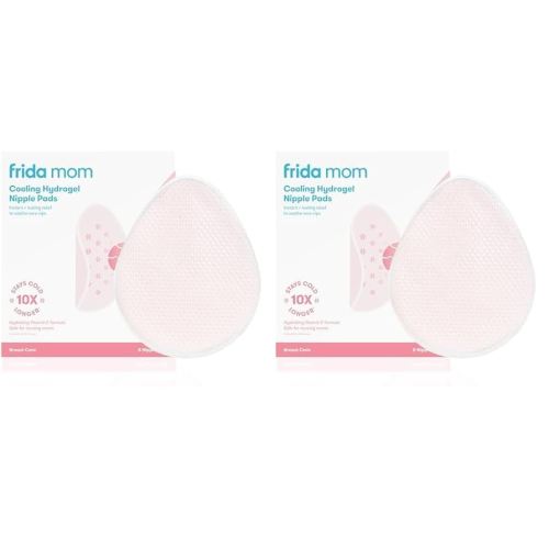 Frida Mom Nursing Pads, Cooling Hydrogel Nipple Pads for Hydration and Soothing Sore Nipples, Breastfeeding Essentials, 8ct (Pack of 2)