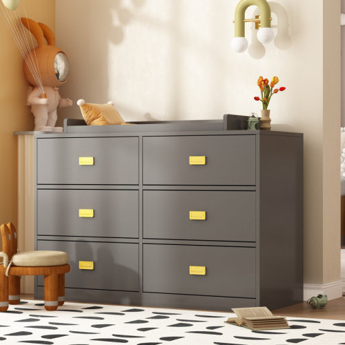 Isabelle & Max™ Baby Changing Table Dresser With 6 Drawers & Reviews | Wayfair