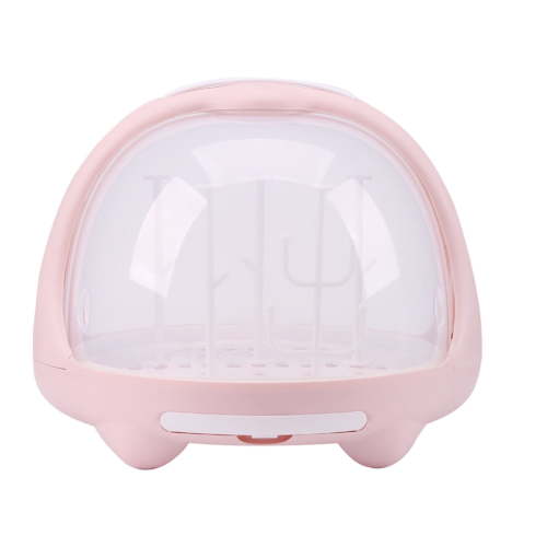 FELTECHELECTR 1Pcs Pink Rectangular Bottle Storage Box for Baby Bottle Drying Rack 13L