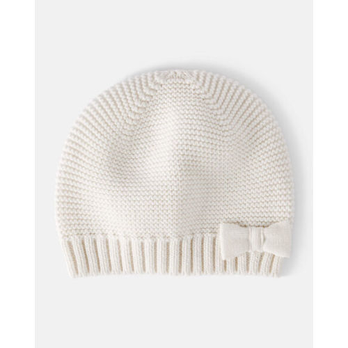 Baby Girl Knit Beanie - White - OshKosh | Carter's