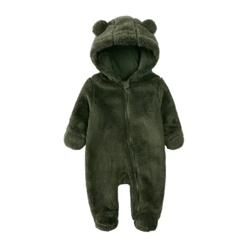 Thick Cotton Bear Hood Baby Snowsuit