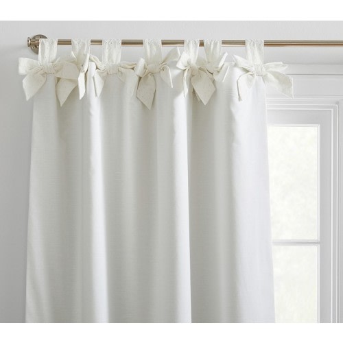 Tie-Top Eyelet Blackout Curtain