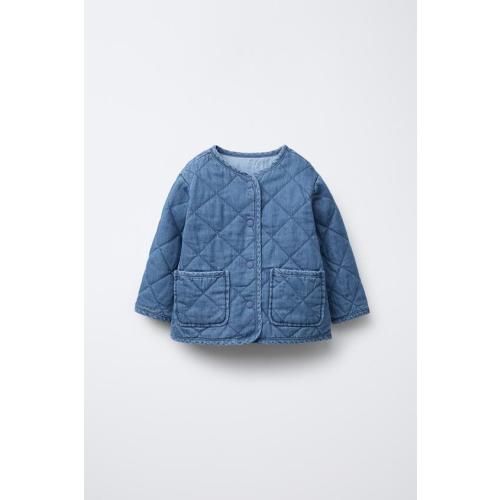 PADDED DENIM JACKET - Indigo (6-9 months)