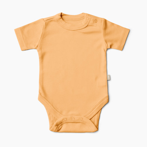 Goumi Kids x Babylist Bamboo & Organic Cotton Short Sleeve Bodysuit - Honey, 0-3M