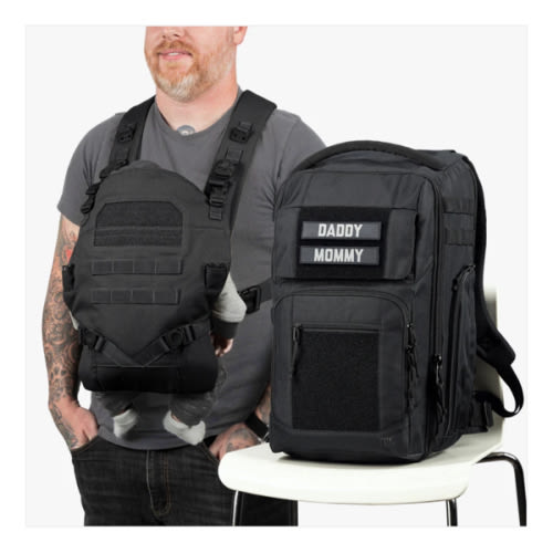 Everyday Diaper Backpack + Baby Carrier Bundle by Tactical Baby Gear