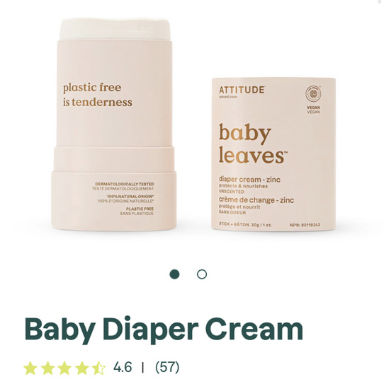 Diaper Cream – Unscented | ATTITUDE