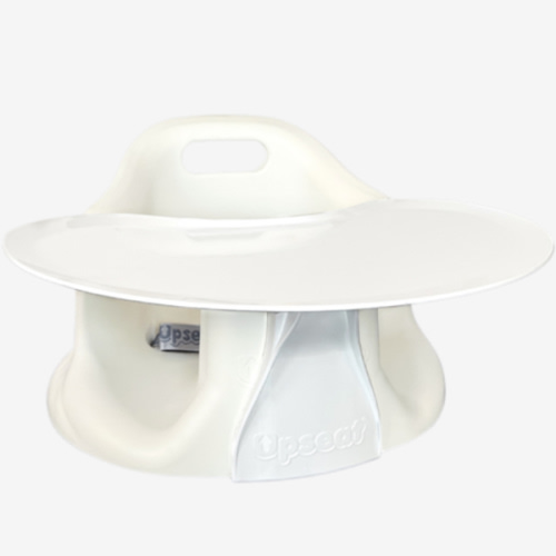 Upseat Baby Floor & Booster Seat with Tray - Coconut