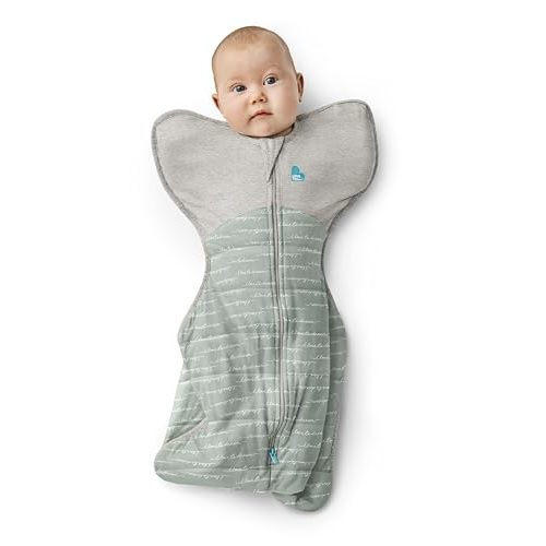 Love to Dream Swaddle UP Warm 2.5 TOG, Dramatically Better Sleep, Allow Baby to Sleep in Preferred Arms Up Position for Self-Soothing, Snug Fit Calms Startle Reflex, Newborn 5-8.5lbs, Olive Dreamer