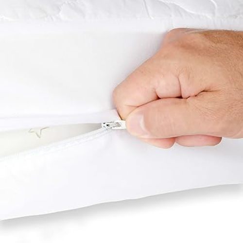 Zipper Waterproof Crib Mattress Protector - Fully Encased with an Embedded Waterproof Crib Mattress Pad