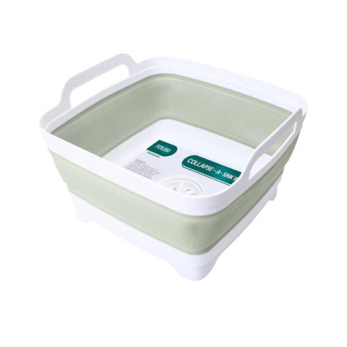 FOSJGO Collapsible Dish Basin with Drain Plug