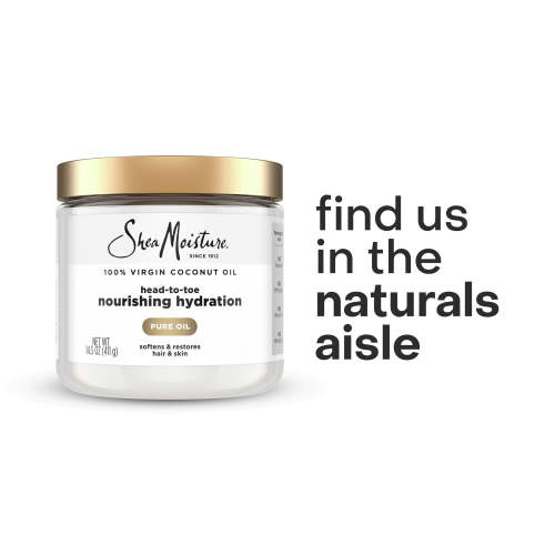 SheaMoisture 100% Extra Virgin Coconut Oil Nourishing Hydration, 14.5 oz