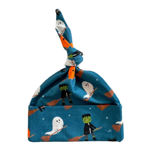 Knot Beanie, Broomstick Friends Midnight