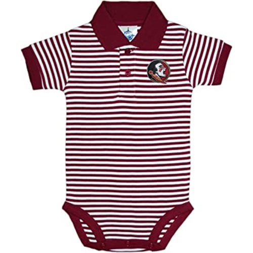 Florida State University Seminoles Newborn Striped Polo Bodysuit