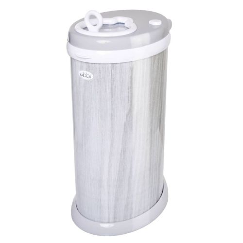 Ubbi Diaper Pail - Woodgrain Gray
