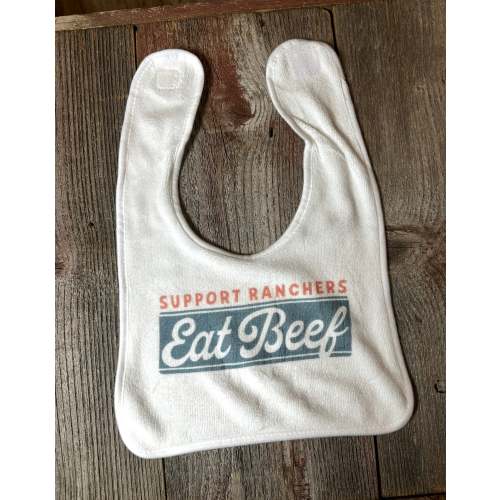 Eat beef baby bib