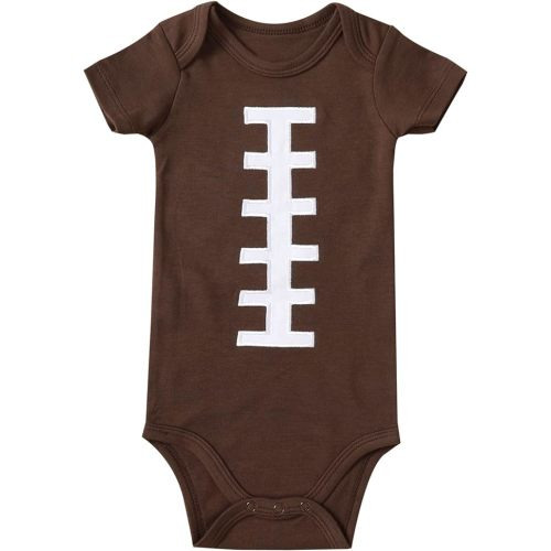 Infant Baby Football Baseball Soccer Sport Jersey Outfit Costume Bodysuit Interlock 195 Gsm 0-24 Months - 3-6 Months