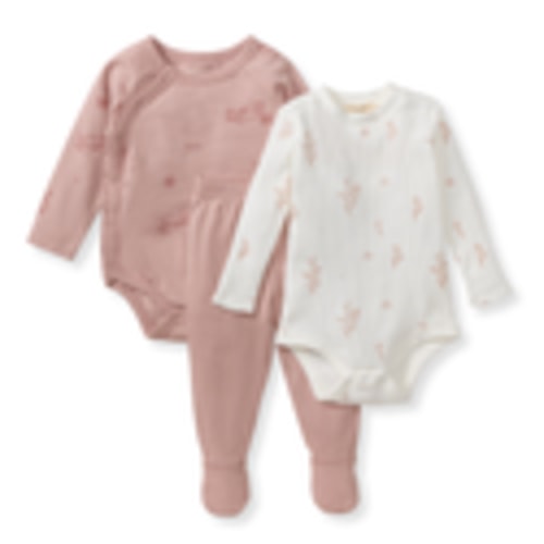 Wildflower 3 Piece Bodysuit & Pant Set – Burt's Bees Baby