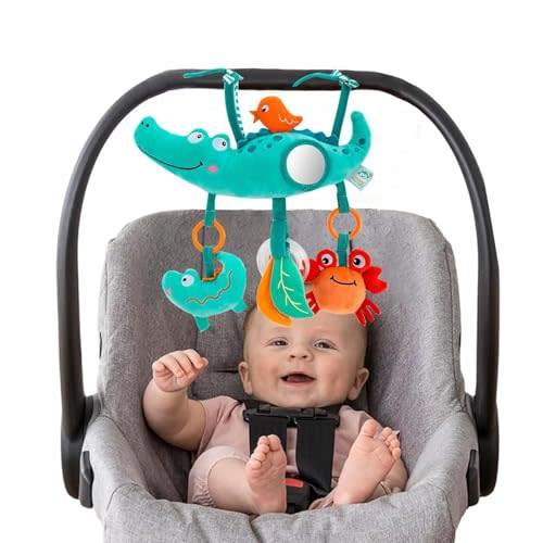 Pau1Hami1ton Baby Stroller Arch Toys, Car Seat Toys,Bouncer Toy Bar/Mobile for Bassinet,Adjustable Baby Hanging Toys Fit for Crib Bed,Stroller,Car Seat,Baby Gifts.S-19(Crocodile)