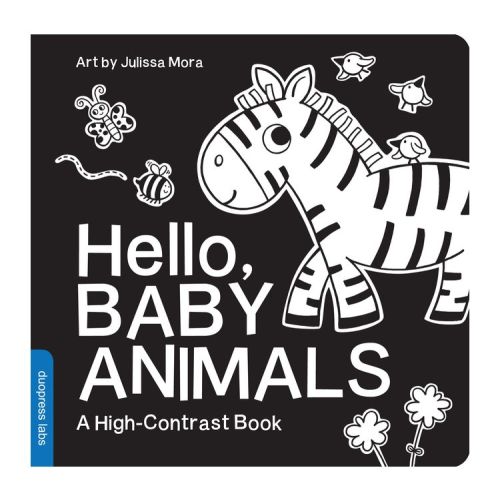 Hello, Baby Animals - (High-Contrast Books) by Duopress Labs (Board Book)
