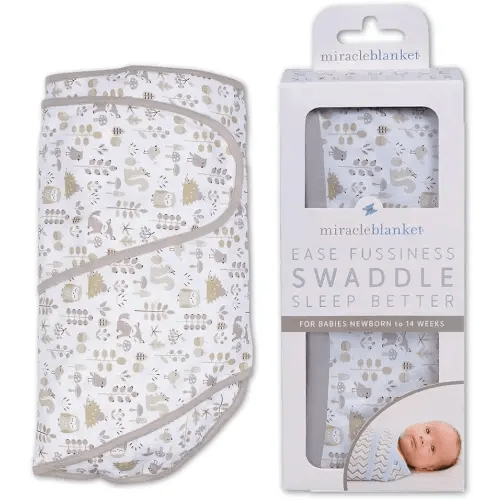 Miracle Blanket Swaddle Wrap - Newborn Essential Baby Blanket - Soft Sleep Sack Ideal for Newborns and Infants (Foxes)