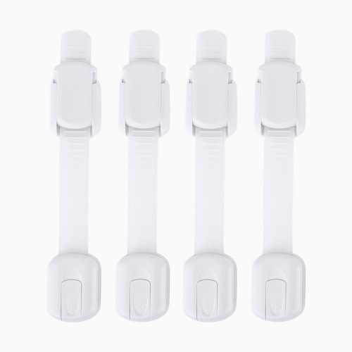 Jool Baby Multi-Purpose Adhesive Child Safety Strap (4-Pack) - White