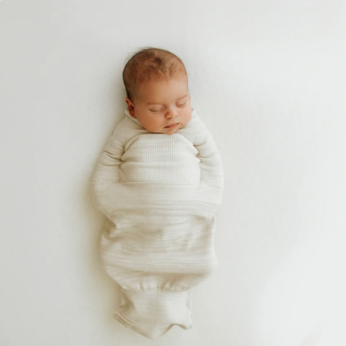 Small Bamboo Blend Beige Swaddle Sleep Sack – Swaddelini