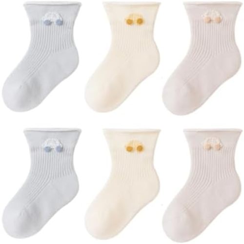 Belsmi Baby Socks Non Slip Grips Ankle Crew Girls Boys Infant Newborn Toddler Kids Casual Anti Skid Socks