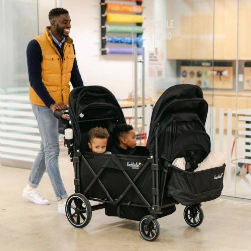 caravan Quad Stroller/Wagon | 4-Seater Folding Wagon Stroller for Kids – Larktale