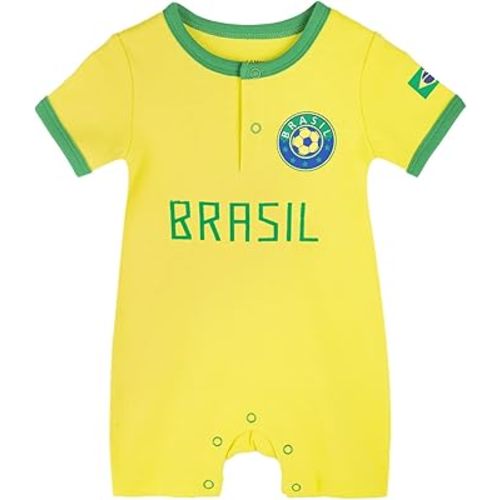Cnins Sports Fan Baby Outfits 0-24M | Soccer Themed Newborn Infant Bodysuit Rompers | Football Clothes for Toddlers