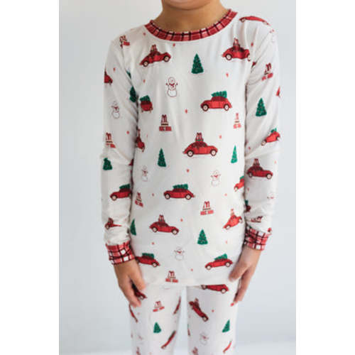 Red Holly Jolly Cruisers Zipper Romper – In My Jammers