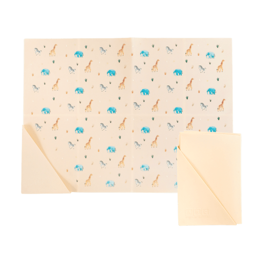 Silicone Placemat Safari Warm Cream – Austin Baby Collection
