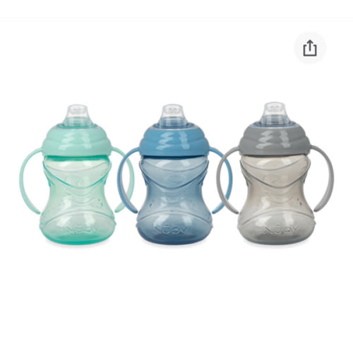 Clik-It Soft Spout Grip N' Sip Trainer Cup (3 Pack)