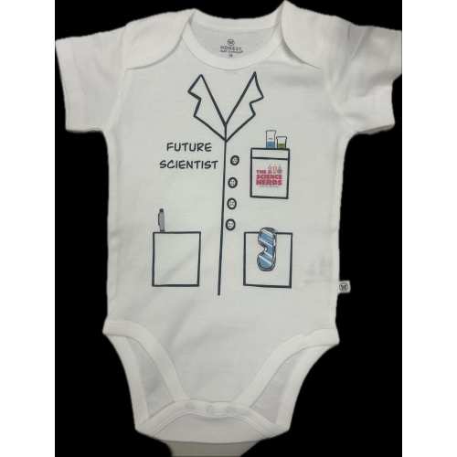 Science Gear Future Scientist Baby Onesie: STEM Lab Coat Bodysuit - 18 Months