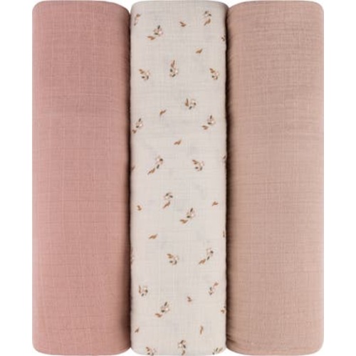 Cotton Muslin Swaddle Blanket 3 Pack