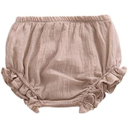 LOOLY Baby Bloomers Unisex Baby Girls Boys Cotton Linen Blend Shorts